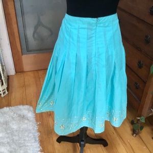 100% Cotton Pleated Skirt